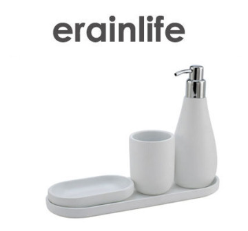 Erainlife Houseware Factory ERCE-0071 Top grade fashion style Round ceramic bathroom set china