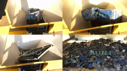 Home plastic bottle shredder machine