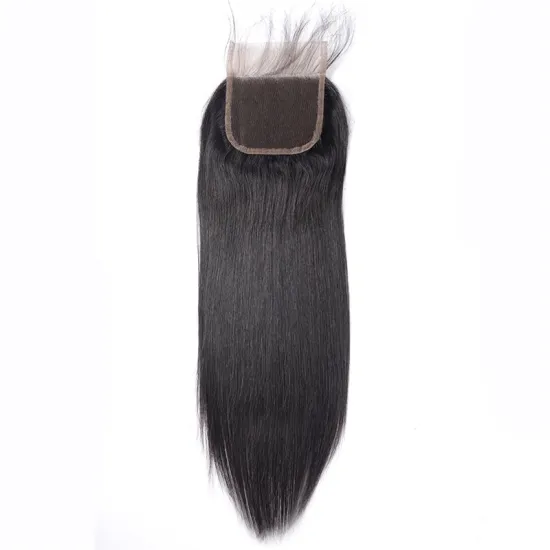 Wholesale Cuticle Aligned Hair  Brazilian Hair 4x4 HD Transparent Lace Closure