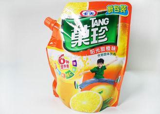 PET / PE Plastic Food Package Spout Stand Up Pouch With Spo