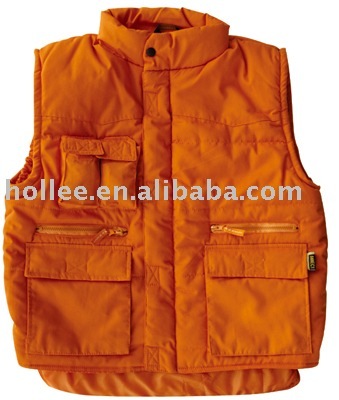 padded vest,body warmer vest,working vest