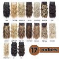 Alileader Natural Wavy Hair Extensions Pièces pour femmes 11 clips dans les extensions de cheveux Fibre résistant à la chaleur