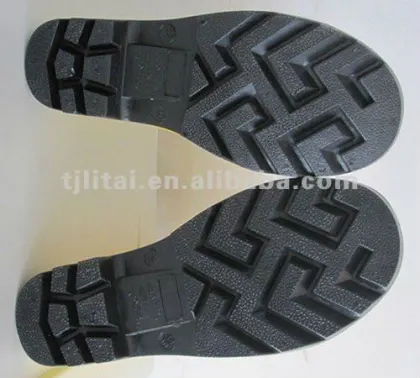 pvc safety rain boot for working people