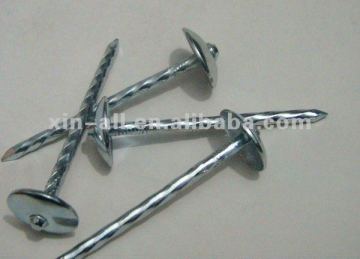 galvanized manual twist rotated roofing steel nail