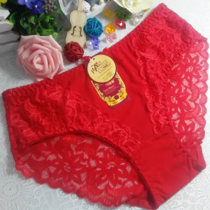 China OEM wholesale new style sky blue sexy lingerie women underwear cotton fancy panty 5832