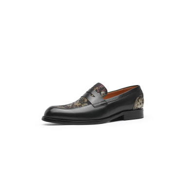 Top Emboss Men Ox Loafer Shoe