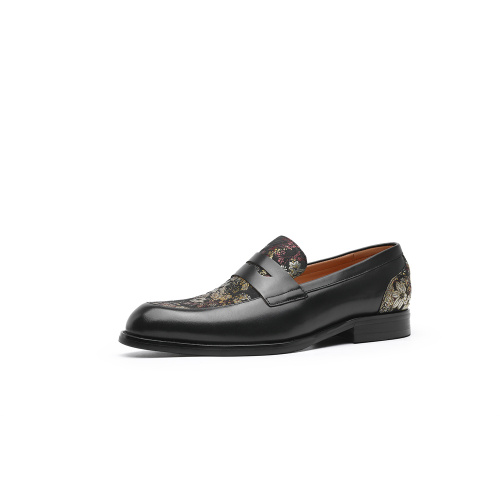 Top Emboss Men Ox Loafer Shoe