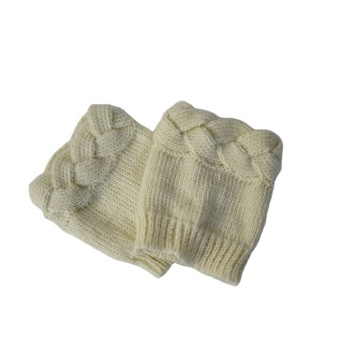 Custom OEM Fashionable Chunky Cable Knit Thick Winter Knee High Leg Warmers for Boots