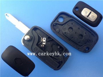 HOT Sale Renault 2 button flip key casing with 206 blade for Flip Key Blank car key Renault Kangoo Remote Key