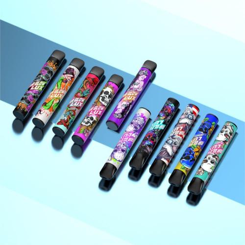2%nicotine 800puffs disposable vape pen with packaging box