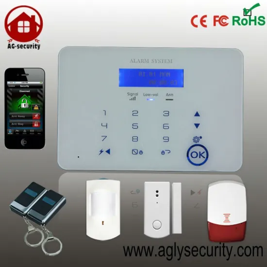 GSM/PSTN auto switch touch alarm system with Intelligent home detectors
