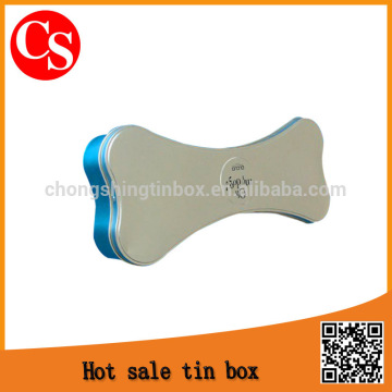 bone shape tin box gift tin box