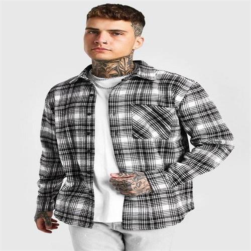 Custom Men's Plaid Shirt With Pockets