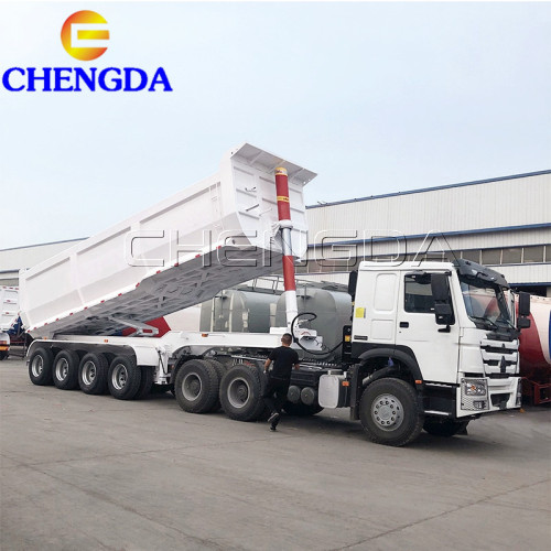 Chengda Tri Axles 25 Cube Side Dump Trailer