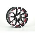 7003 Multi Size Black Machine Face With Red Undercut Aftermarket Casting Alloy Car Rim