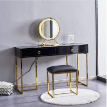 Luxury Led Dressing Table Set VanityTable With Stool