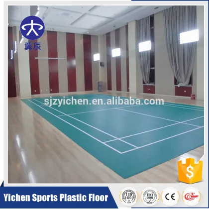 Alibaba nice cheap badminton court pvc vinyl flooring