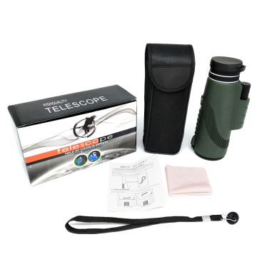 Green High Definition 12x50 to 40x60 Monocular Telescope for Smartphones