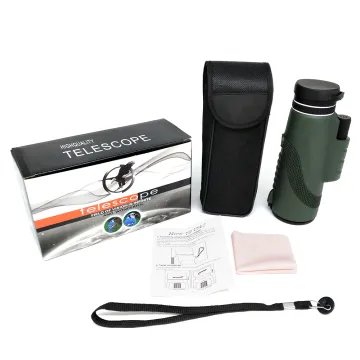 Green High Definition 12x50 to 40x60 Monocular Telescope for Smartphones