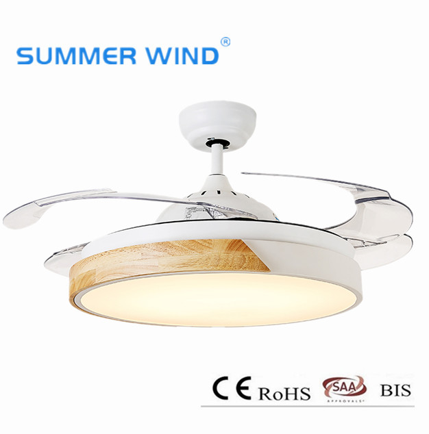 42 inch simple design invisible ceiling fan light
