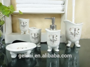 गर्म बिक्री सिरेमिक 5pcs गौण बाथरूम
