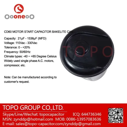 single phase electric motor capacitors