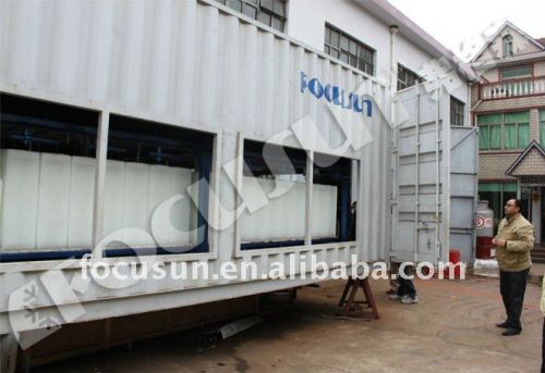 Containerized block ice maker with CE, ISO-2000 certificate