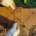 Embarquement en acier Corten en plein air pour jardin