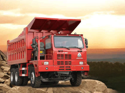 5.5m SINOTRUK HOWO70 Mine Dump Trucks 420HP, EUROII