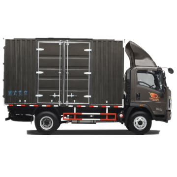 China cheap price 130hp 4x2 howo 5mt cargo van truck