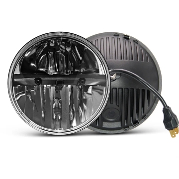 9-30V 7 Inch Round LED Headlight for Jeep Wrangler & Offroad Vehicles