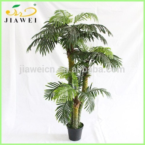 Indoor Wholesale Artificial Palm Trees Plastic Trunk Decoration, High