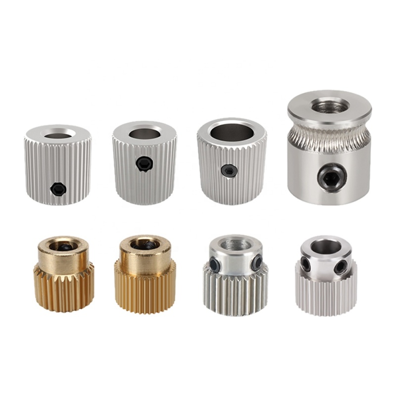 Custom Synchronous Wheel Timing Belt Pulley Aluminum Brass Gear