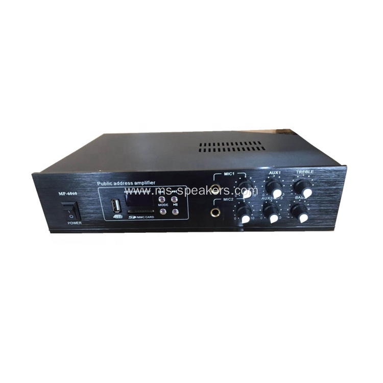 60W audio amplifier in public address system