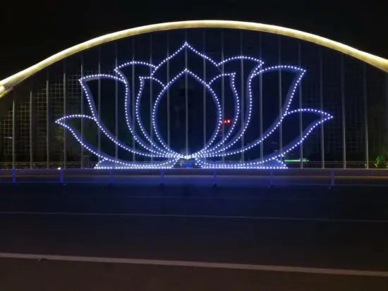 outdoor Bridge cable fitting lights