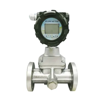 Natural cyclone inlet vortex precession flowmeter