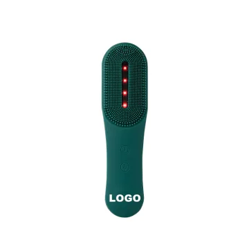 USB Rechargeable IPX7 Waterproof Silicone Face Cleansing Brush with 5 Speeds