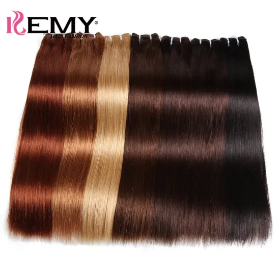 X-TRESS Wholesale Price Free Sample Double Drown Hair Bundle For Women Raw Virgin 100% Indian Human Hair Weave For Hair Vendors