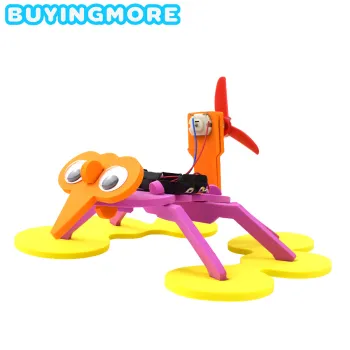 Electric Water Spider Robot Model Kits DIY Educational Science Toys for Children Experiment Assembly Toy for Kids Boys Gifts