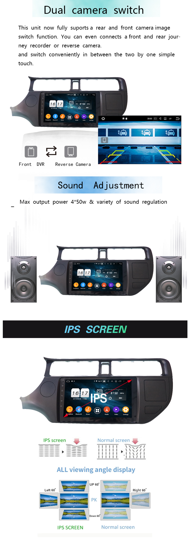 K3/RIO 2012 car screen