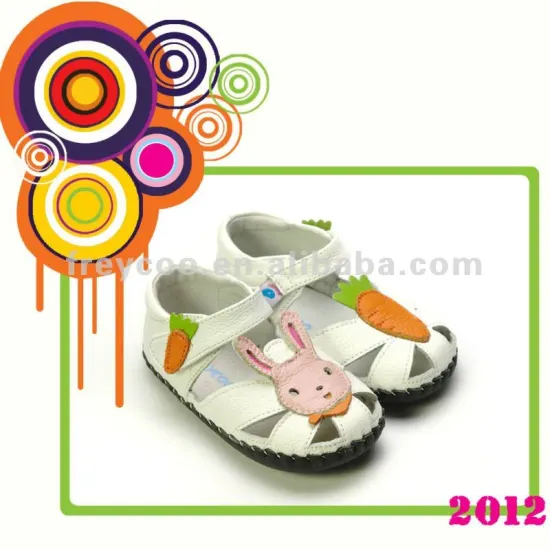 Lovely Rabbit Toddler Sandals for Baby Girl PB-1002WH