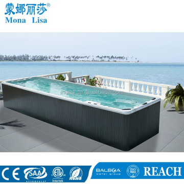 CE Approved Freestanding Whirlpool Massage Acrylic Endless Swim Spa Pool M-3325