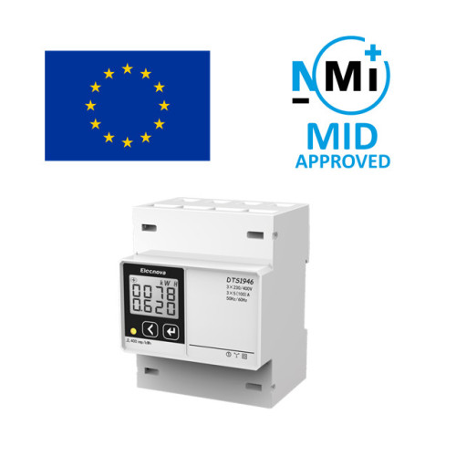 Din Rail 3 Phase RS485 MID Energy Meter