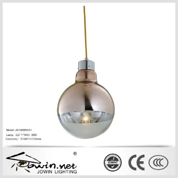 Purple glass pendant light