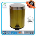 Modern Slim Round Shape Stainless Steel Waste Bin