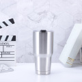 Double layer stainless steel car mounted straw cup