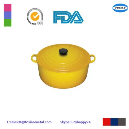 cast iron enamel mini pot/mini cast iron casserole 