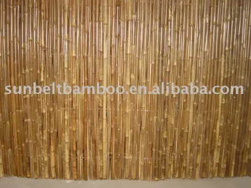 Black bamboo fence Sun-017