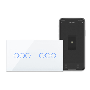 Bingoelec 6 Gang 1 Way Smart Wall Switches ด้วย Tuya, Alexa, Echo, Ifttt และ Smart Life เข้ากันได้