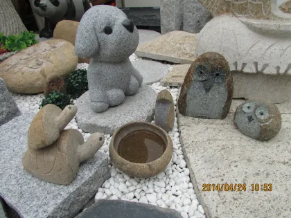 Feng Shui Antique Stone Money Toad Garden Animal Statue
